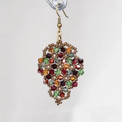 Hook pierces - Bronze brass - Earrings Grapes Priscilla - Hook pierces - Bronze brass - Laiton bronze